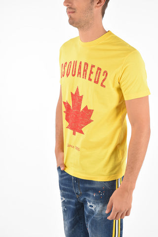 Vintage Effect Printed COOL FIT T-shirt