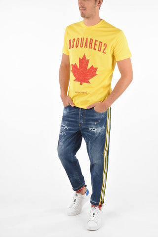 Vintage Effect Printed COOL FIT T-shirt