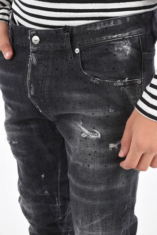 Slim Fit Jeans SKATER with Jewel Applications