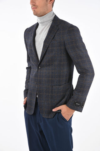 ZZEGNA side vents notch lapel 2-button blazer drop 8R