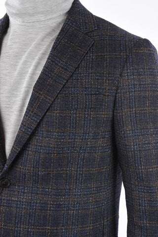 ZZEGNA side vents notch lapel 2-button blazer drop 8R