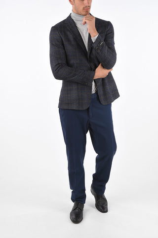 ZZEGNA side vents notch lapel 2-button blazer drop 8R