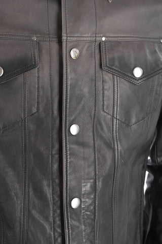 Leather L-NHILL Overshirt