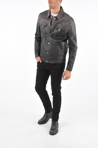 Leather L-NHILL Overshirt