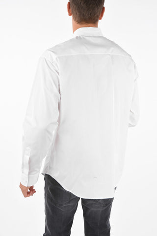 Printed Spread Collar Shirt