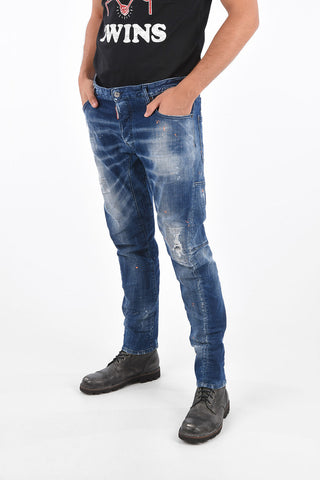 Distressed TIDY BIKER Jeans