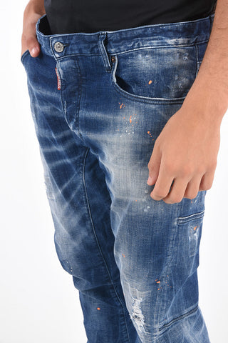 Distressed TIDY BIKER Jeans