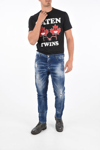Distressed TIDY BIKER Jeans