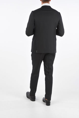 Silk and Wool Single Breasted Suit 8R