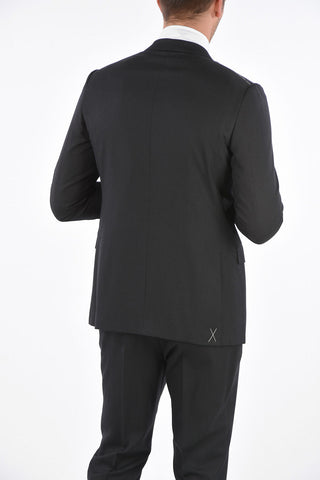 Silk and Wool Single Breasted Suit 8R