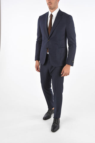 ZZEGNA Wool Checked Suit 8R