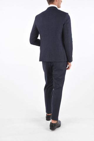 ZZEGNA Wool Checked Suit 8R