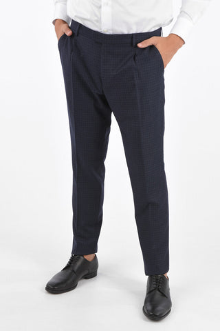ZZEGNA Wool Checked Suit 8R