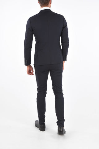 Stretch Virgin Wool Notch Lapel Suit