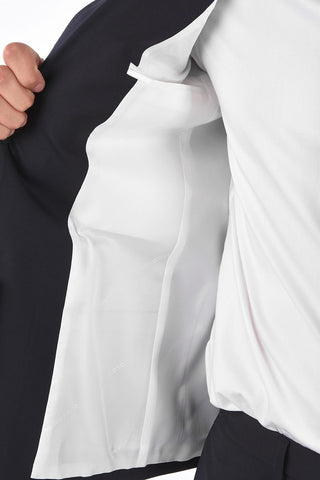 Stretch Virgin Wool Notch Lapel Suit