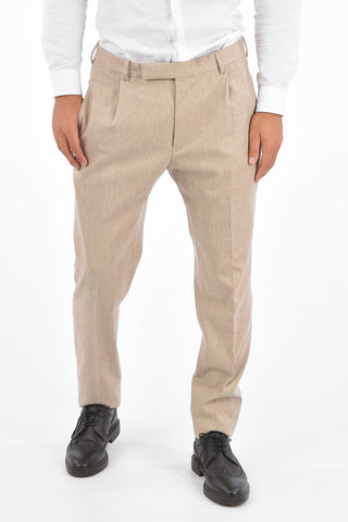 ZZEGNA wool and cotton trousers