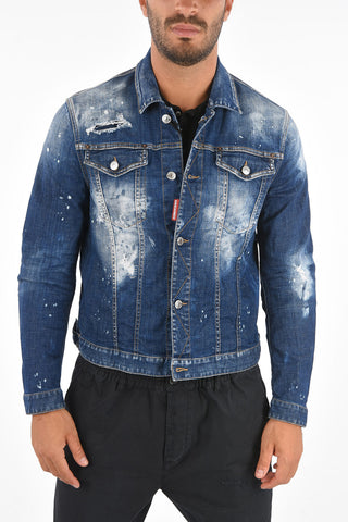 Distressed Denim MINI Jacket
