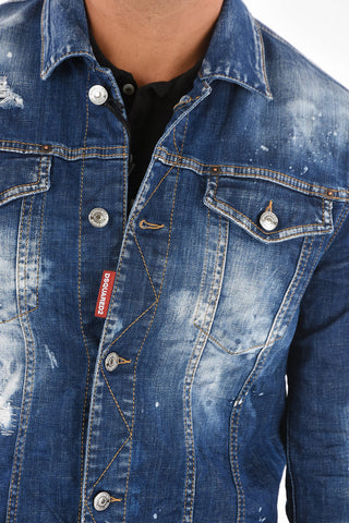 Distressed Denim MINI Jacket