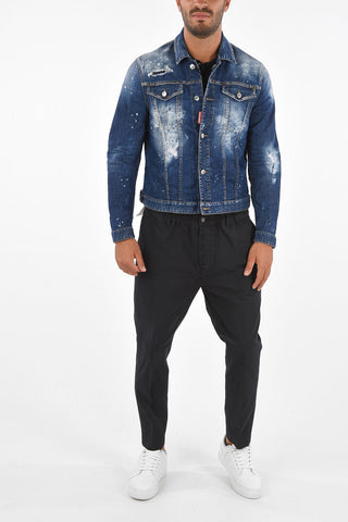 Distressed Denim MINI Jacket