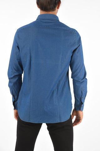 EZ TAILORING Camicia Collo Italiano in Cotone
