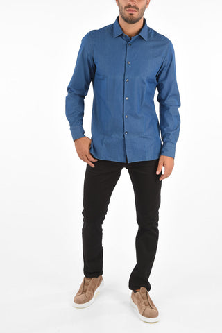 EZ TAILORING Camicia Collo Italiano in Cotone
