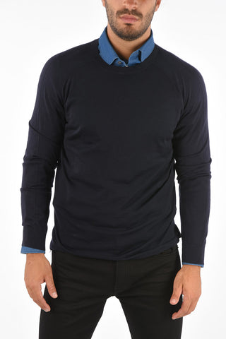 EZ LUXURY Wool Crew-Neck Sweater