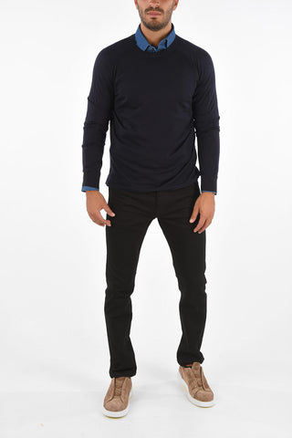 EZ LUXURY Wool Crew-Neck Sweater