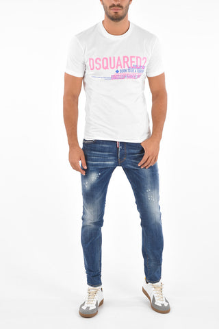 Cool Fit T-shirt BORN TO BE A FIGHTER with Fluo Print