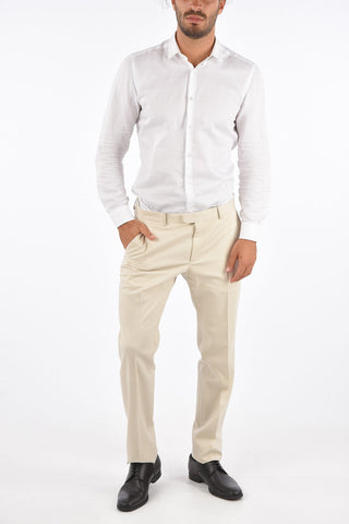 ZZEGNA Pantaloni in lana e cotone 