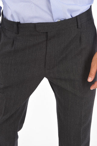 ZZEGNA Pinstriped Pants