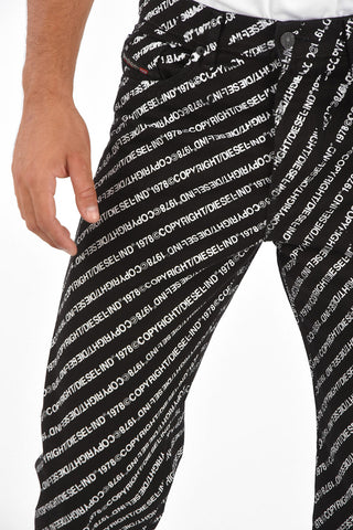 Jeans Straight Fit D-MACS con Logo All Over