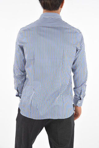 EZ TAILORING Camicia Collo Francese a Righe 