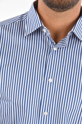 EZ TAILORING Camicia Collo Francese a Righe 
