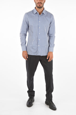 EZ TAILORING Camicia Collo Francese a Righe 