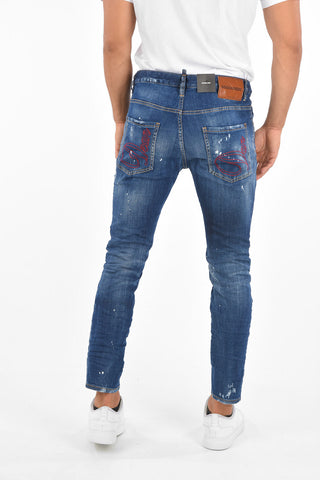 Jeans Slim Fit SKATER in Denim Distressed