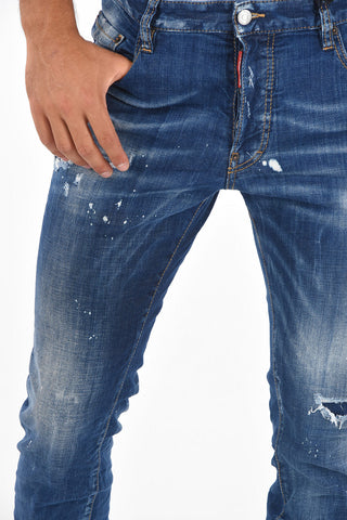 Jeans Slim Fit SKATER in Denim Distressed