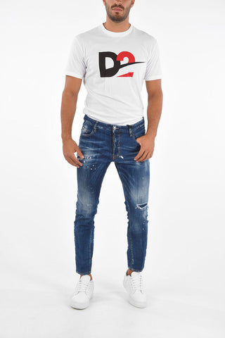 Jeans Slim Fit SKATER in Denim Distressed