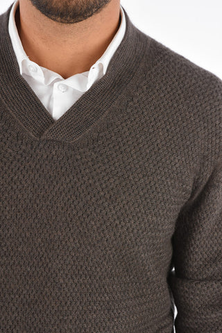 cashmere braided sweater 