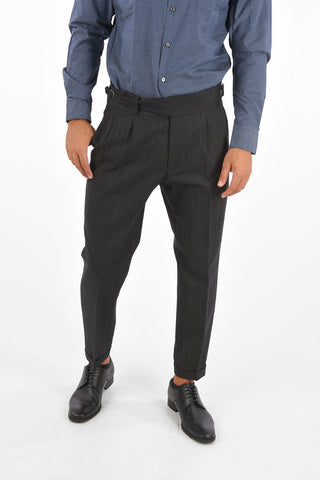 ZZEGNA Herring Bone Trousers