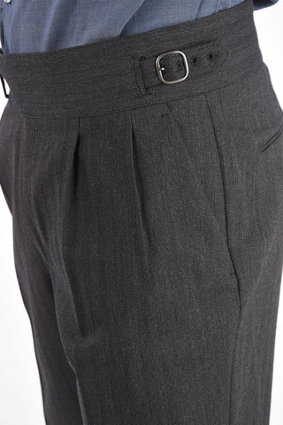 ZZEGNA Herring Bone Trousers