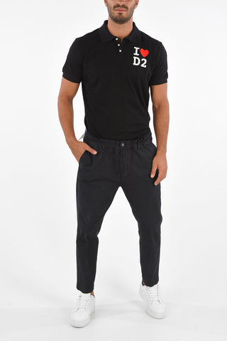 Pantaloni Chino DAN ELASTIC FIT Effetto DIstressed