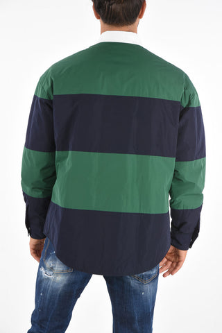 Overshirt Imbottita con Stampa Logo