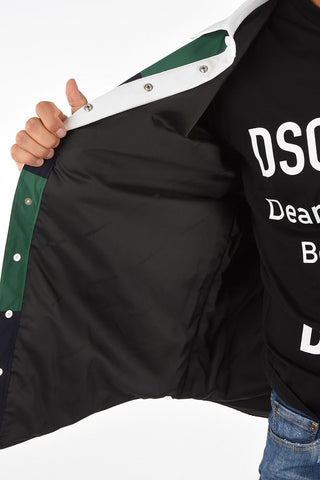 Overshirt Imbottita con Stampa Logo