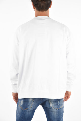 Printed SLOUCH FIT Crewneck Sweatshirt