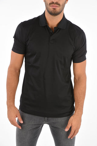 ZZEGNA Cotton Short Sleeve Polo Shirt