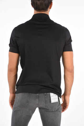 ZZEGNA Cotton Short Sleeve Polo Shirt