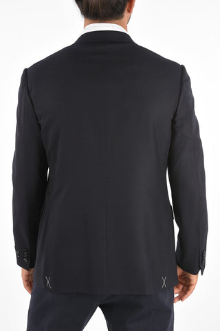 SIlk and Wool Single Breasted Blazer