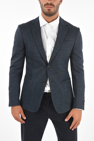 ZZEGNA Houndsthooth Single Breasted Blazer