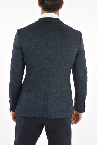 ZZEGNA Houndsthooth Single Breasted Blazer