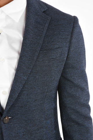 ZZEGNA Houndsthooth Single Breasted Blazer